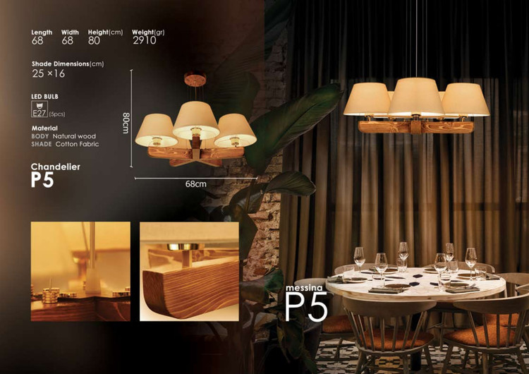 قیمت انواع لوستر چوبی