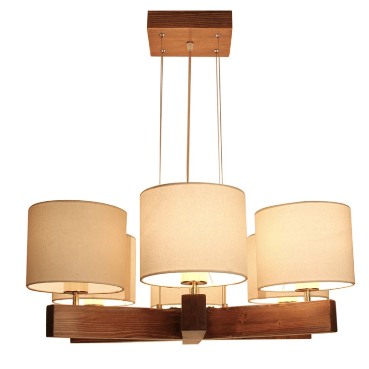 لوستر سقفی چوبی