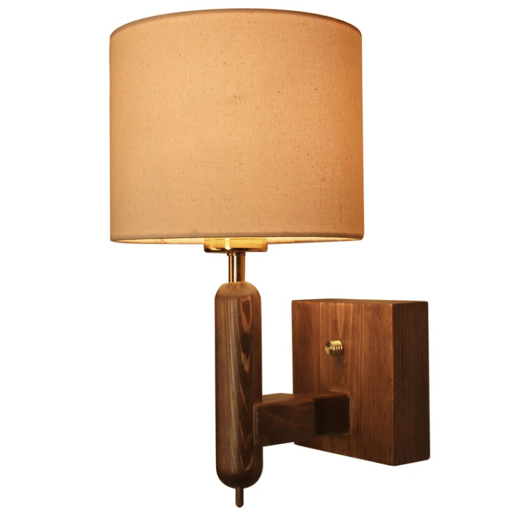 چراغ دیوارکوب بدنه چوب مسینا Gi1