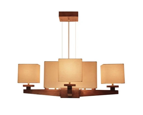 لوستر چوب طبیعی مدرن