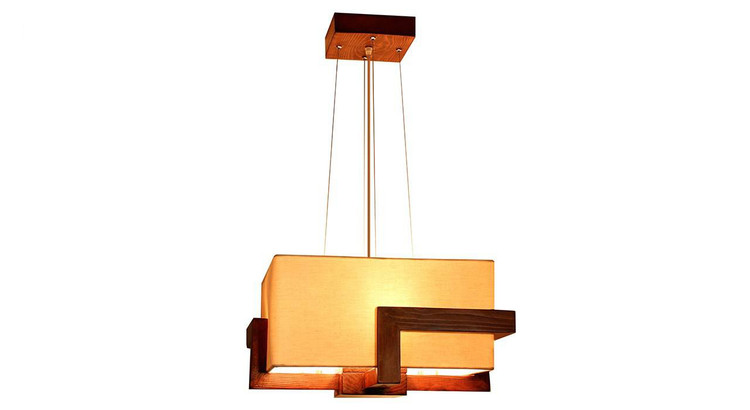 لوستر سقفی چوبی