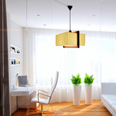 چراغ آویز چوبی مدرن